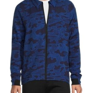 Devereux Jacket Full Zip Camo Long Sleeve Blue Golf Men's L  retail $105